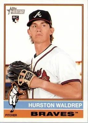 Hurston Waldrep - 2025 Topps Heritage - #86 - RC Baseball - Baseball Card Single