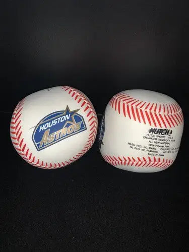 Hutch MLB Houston Astros Baseball Souvenir Collectible 1994 BALL Soft Plush X2 - Sports Memorabilia