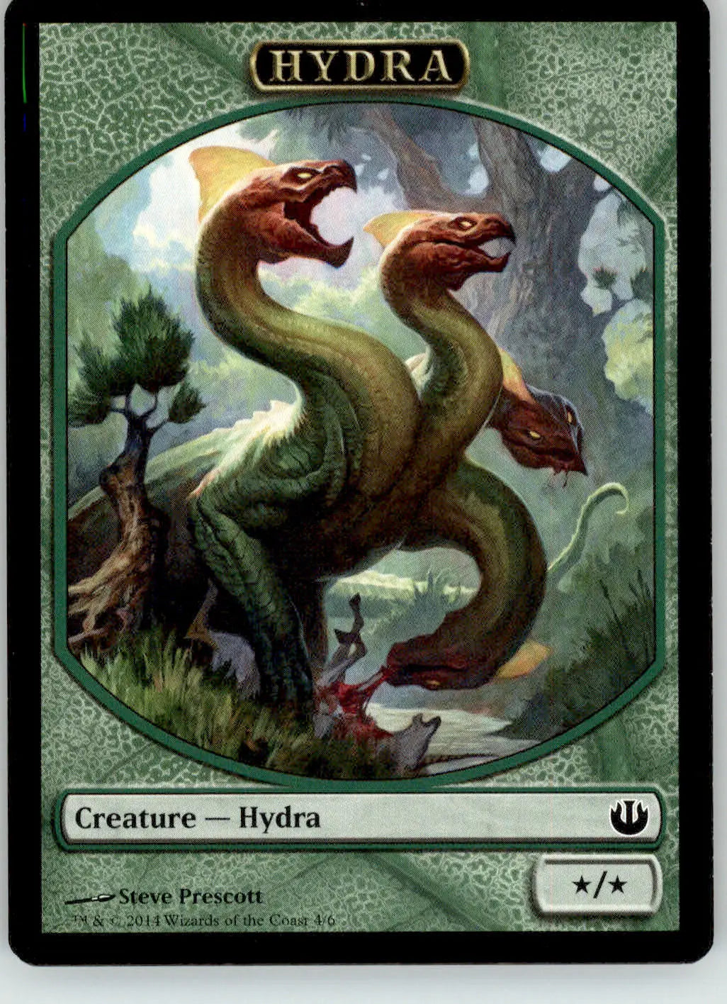 Hydra Token - Journey Into Nyx - 4 - NM Magic: The Gathering