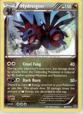 Hydreigon - XY - Steam Siege - 86/114 - Holo LP - Pokémon Card Single