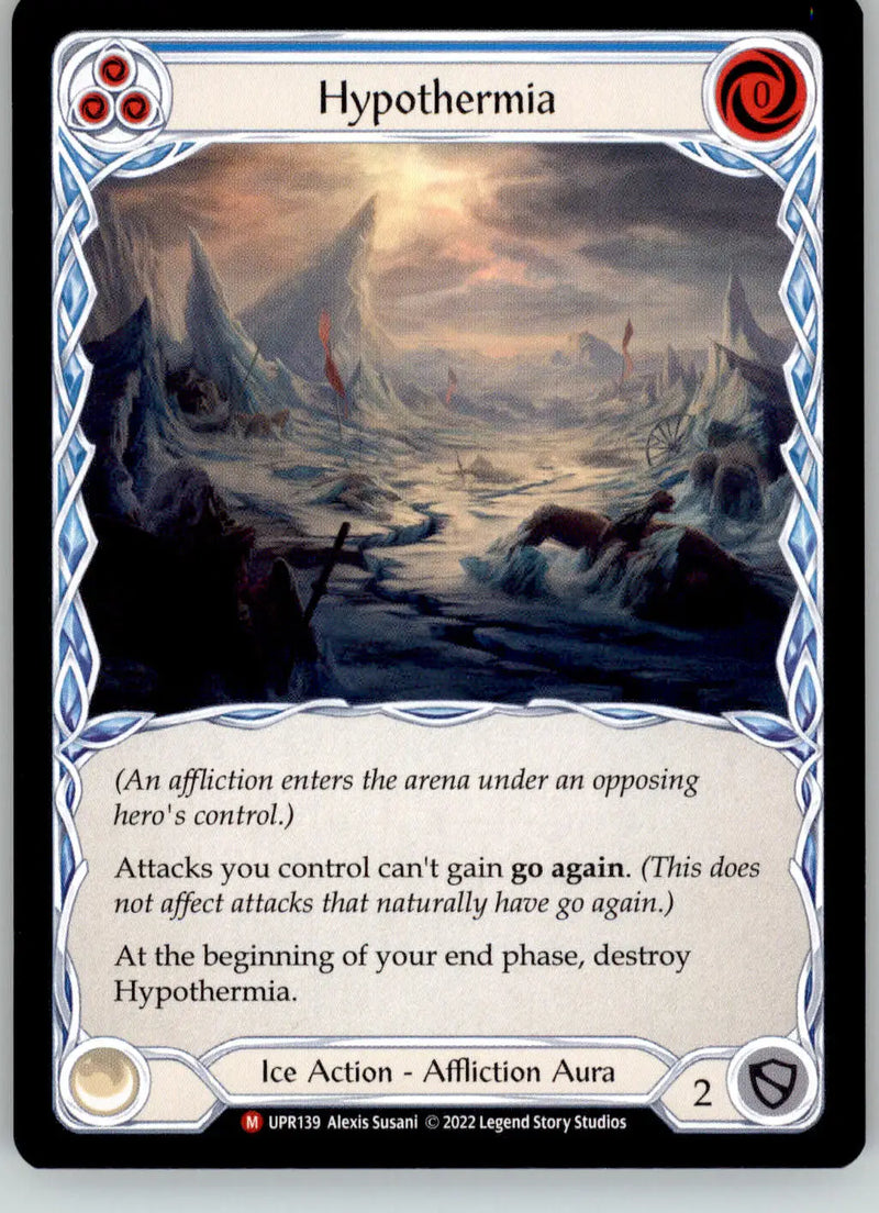 Hypothermia - Uprising - UPR139 - NM Flesh and Blood - TCG Card Single