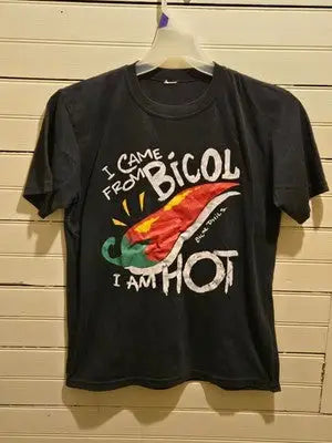 I Came From Bicol Graphic T-Shirt Mens Black Short Sleeve Chili Pepper Tee - Apparel