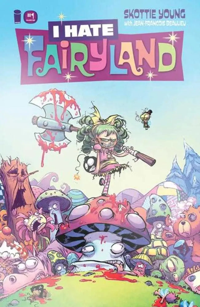 Comic book cover for I Hate Fairyland facsimile edition cover B Skottie Young foil variant