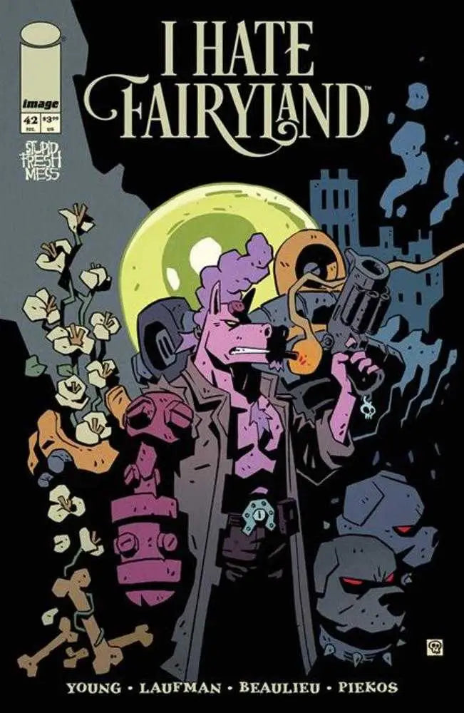 Hate Fairyland #42 comic cover by Derek Laufman and Jean Francois Beaulieu featuring a dark fantastical scene