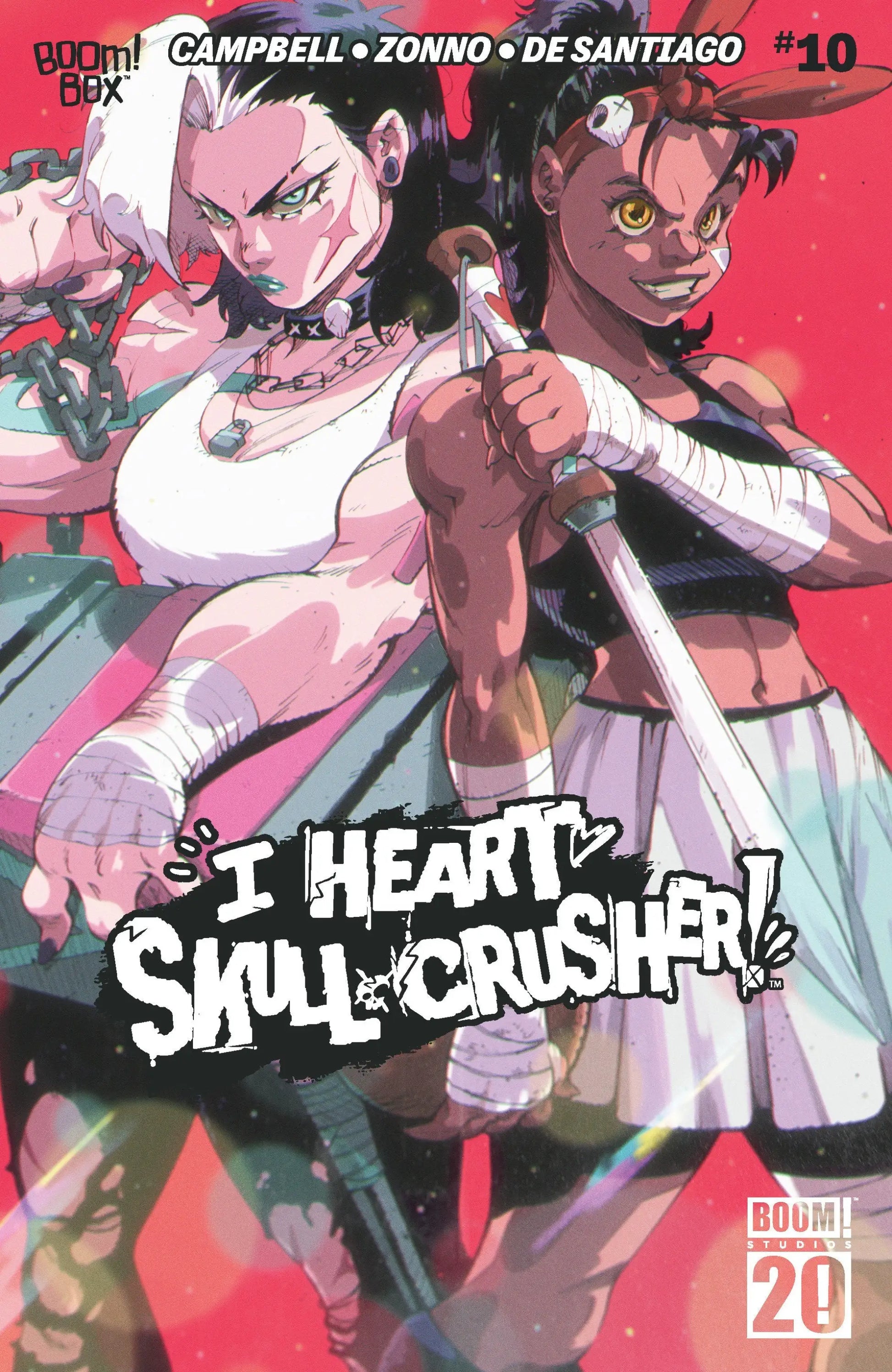 Comic book cover of I Heart Skull-Crusher variant dressed Ortiz #10 B Variant