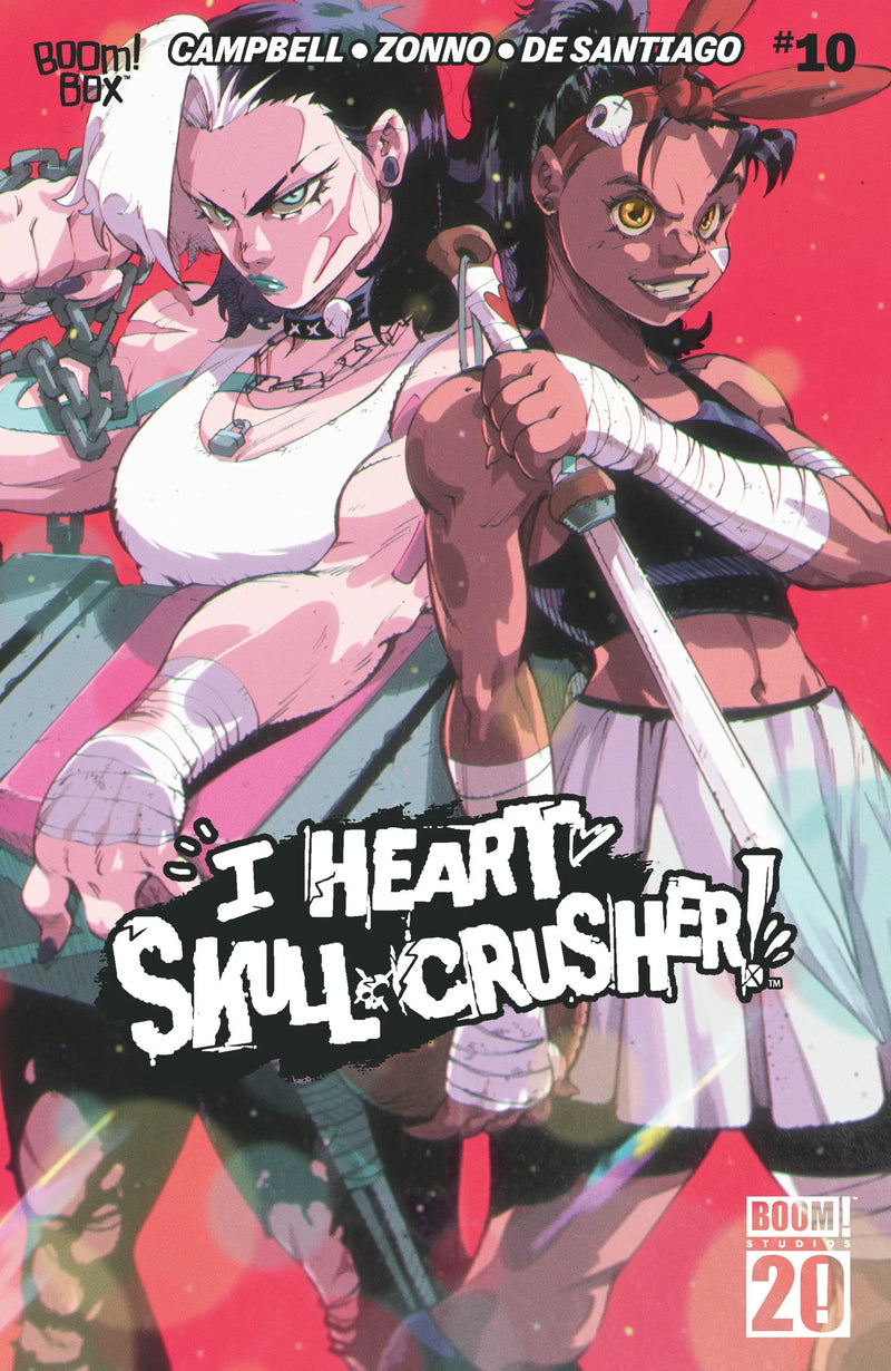 Comic book cover of I Heart Skull-Crusher variant dressed Ortiz #10 B Variant