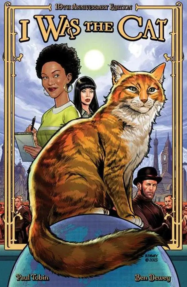 Comic book cover for I Was The Cat TPB 10th Anniversary edition showing cat artwork
