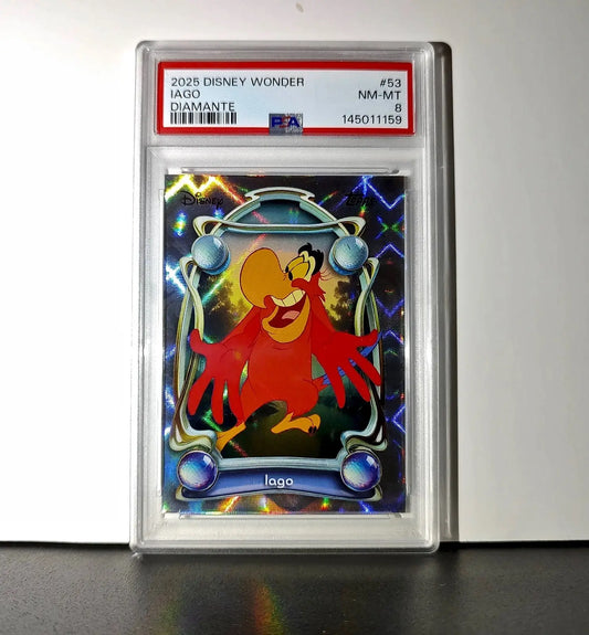 Iago 2025 Topps Disney Wonder #53 Winter Variant Card Aladdin PSA 8 - Non-Sports Card Single