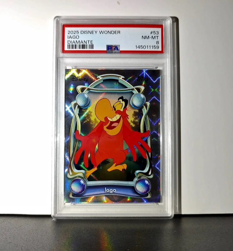 Iago 2025 Topps Disney Wonder #53 Winter Variant Card Aladdin PSA 8 - Non-Sports Card Single