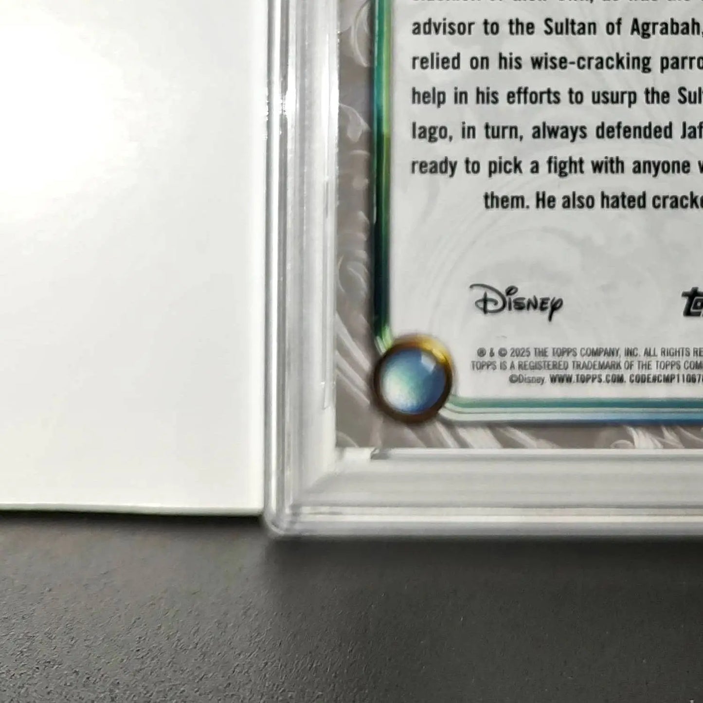 Iago 2025 Topps Disney Wonder #53 Winter Variant Card Aladdin PSA 8 - Non-Sports Card Single