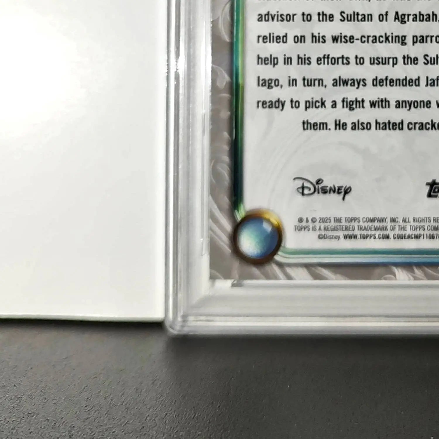 Iago 2025 Topps Disney Wonder #53 Winter Variant Card Aladdin PSA 8 - Non-Sports Card Single