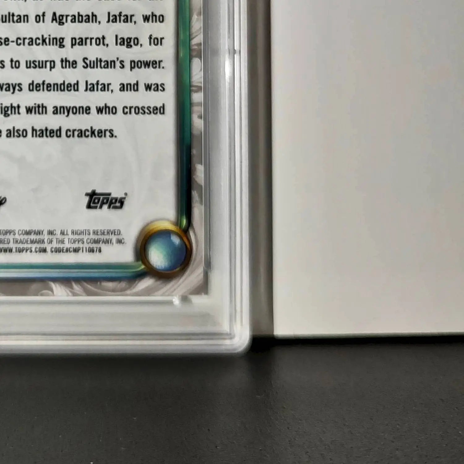 Iago 2025 Topps Disney Wonder #53 Winter Variant Card Aladdin PSA 8 - Non-Sports Card Single