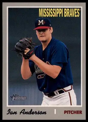 Ian Anderson 2019 Topps Heritage Minor League #152 Mississippi Braves - Baseball Card Single