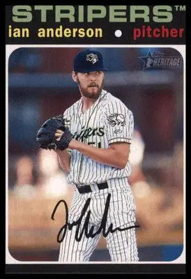 Ian Anderson 2020 Topps Heritage Minor League #21 Gwinnett Stripers - Baseball Card Single