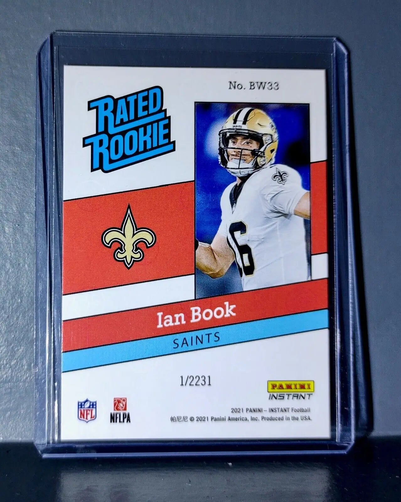 Ian Book 2021 Panini NFL Rated Rookie Retro #33 Rookie Card 1/2231 - Football Card Single