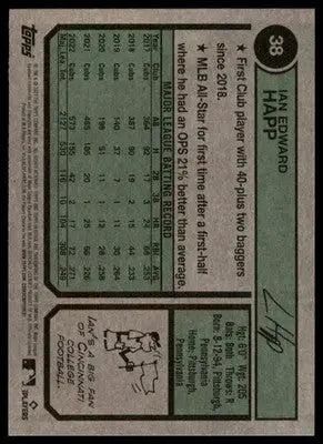 Ian Happ 2023 Topps Heritage #38 Chicago Cubs - Baseball Card Single