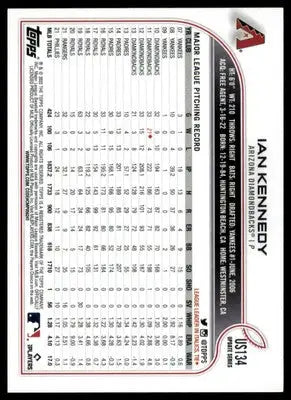 Ian Kennedy 2022 Topps Update #US134 Arizona Diamondbacks - Baseball Card Single