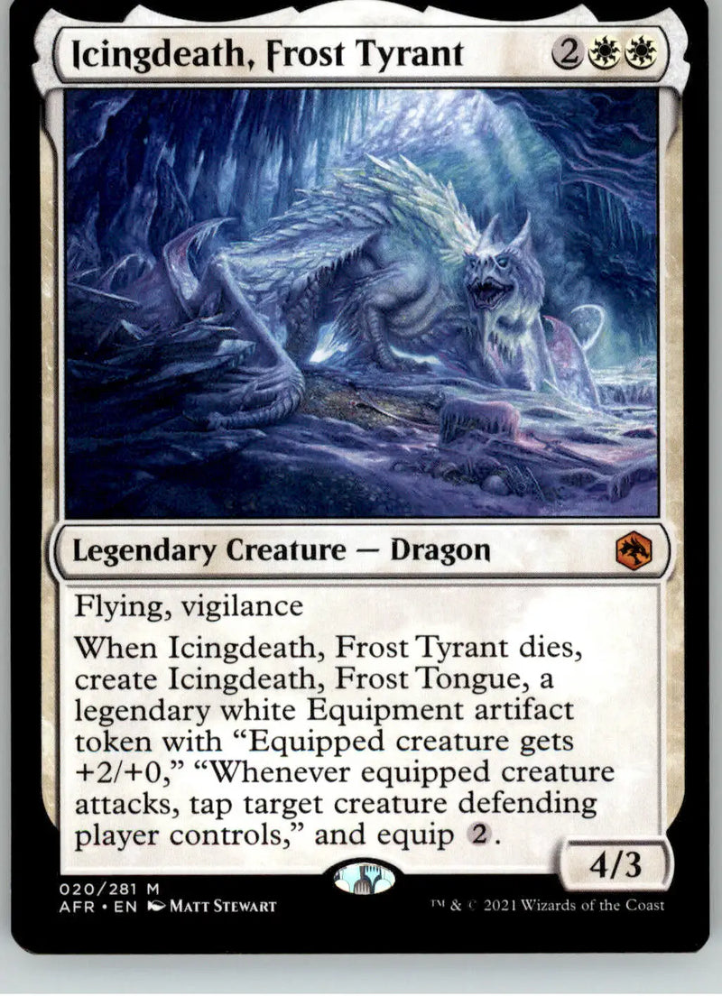 Icingdeath Frost Tyrant - Adventures in the Forgotten Realms - 20 - NM Magic - Magic Card Single