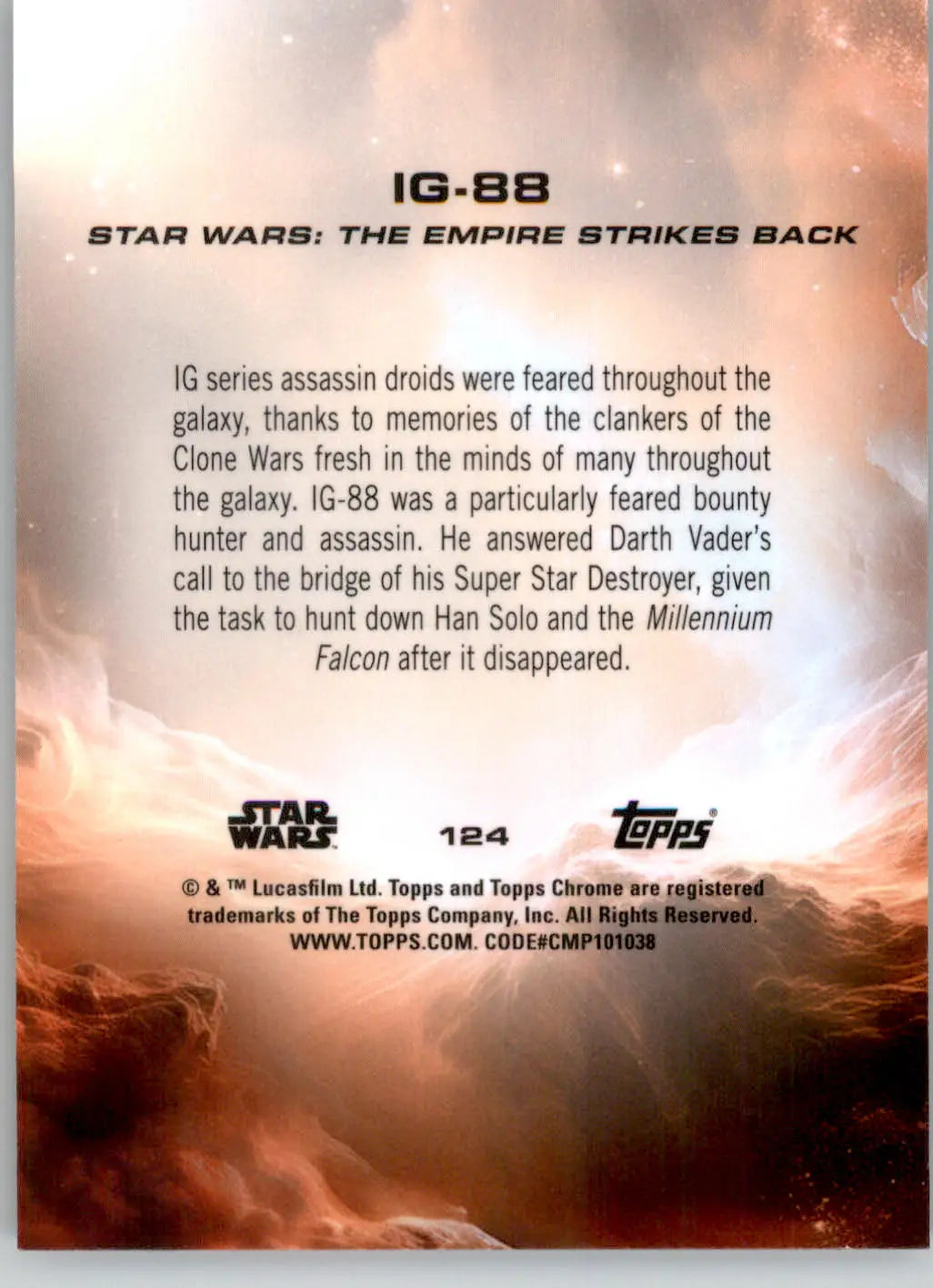 IG-88 - 2025 Topps Chrome Star Wars Sapphire - #124 - Non_sport - Star Wars Card Single