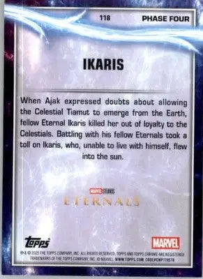 Ikaris - 2025 Topps Chrome Marvel Studios - #118 - Non_sport - Marvel Card Single