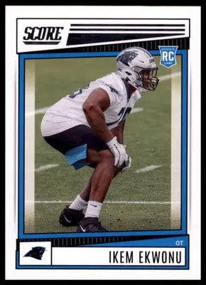 Ikem Ekwonu Rookie 2022 Score #322 Carolina Panthers - Football Card Single