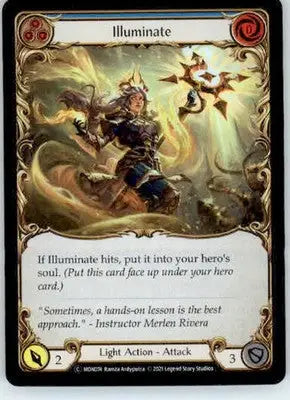 Illuminate (Blue) - Monarch - MON074 - Rainbow Foil Unl NM - TCG Card Single