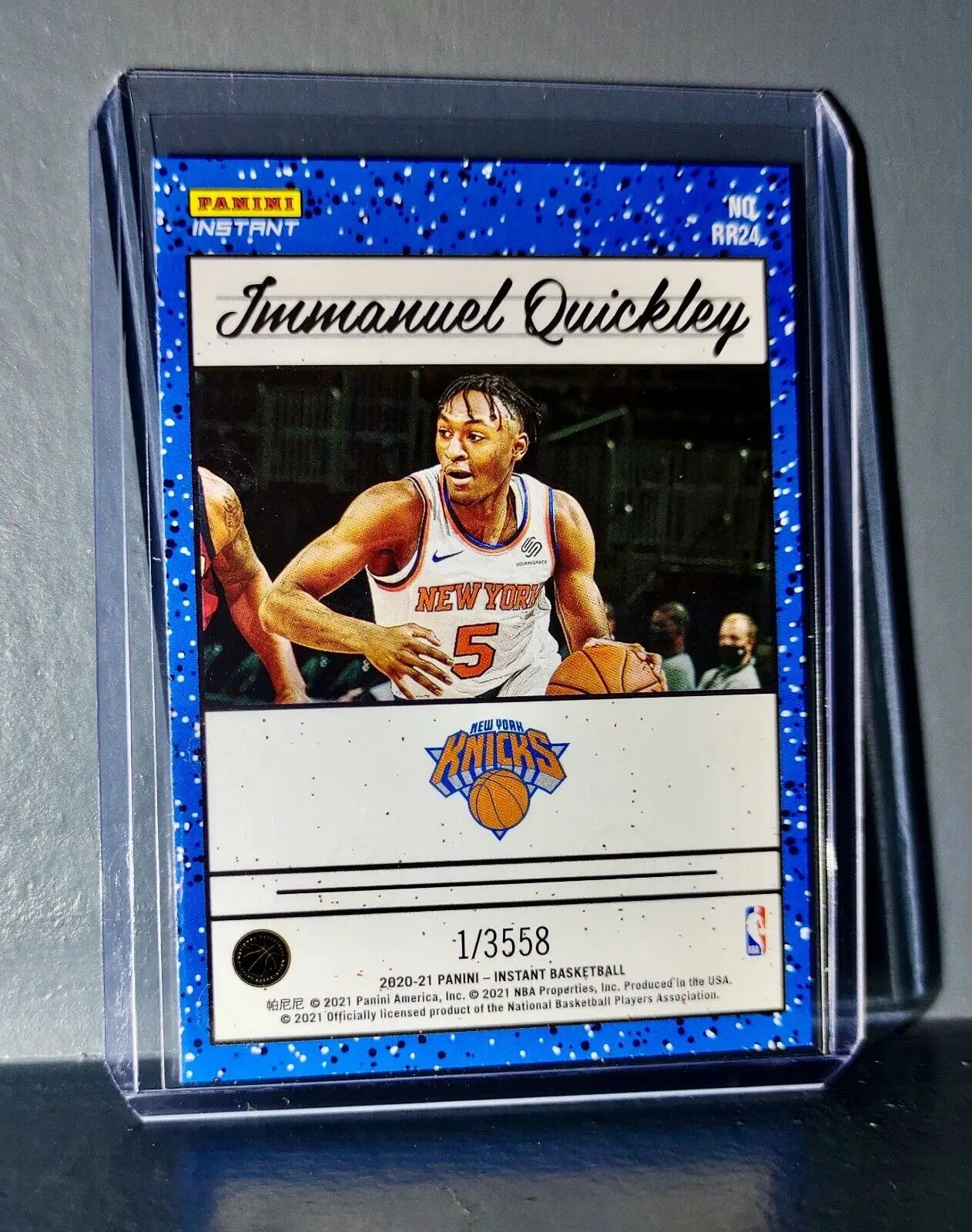 Immanuel Quickley 2020-2021 Panini NBA #24 Rated Rookie Retro Card 1/3558 - Basketball Card Single