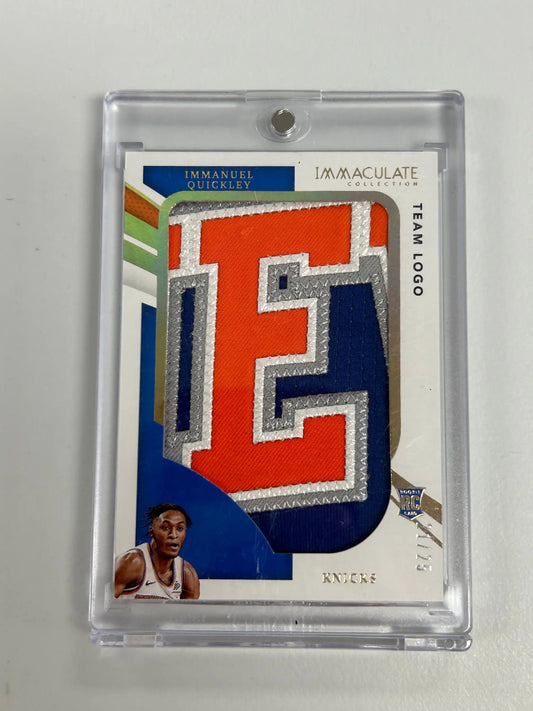 Immanuel Quickley 2020 Panini Immaculate Team Logo Jumbo Patch #21/25 - Basketball Card Single