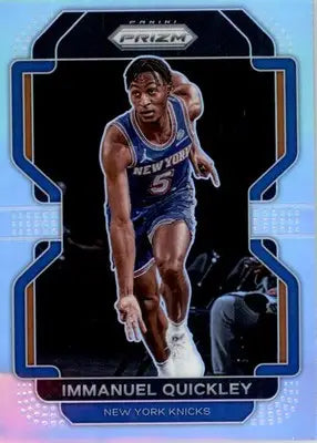 Immanuel Quickley - 2021-22 Panini Prizm - #129 - Silver Basketball - Basketball Card Single