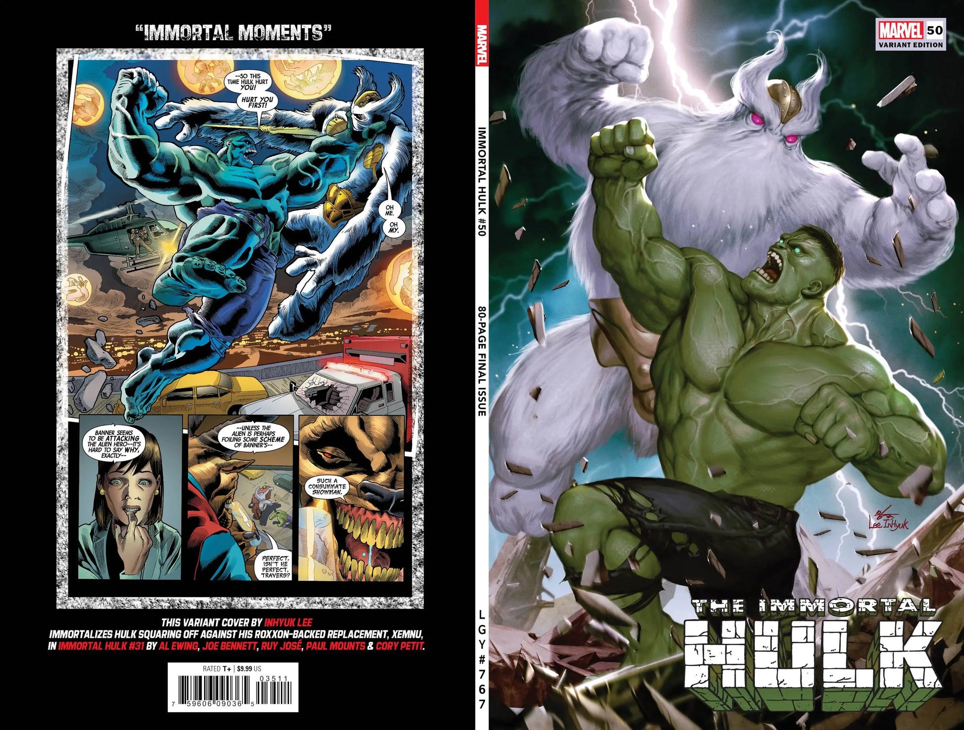 IMMORTAL HULK 50 INHYUK LEE VARIANT B - Comic Book