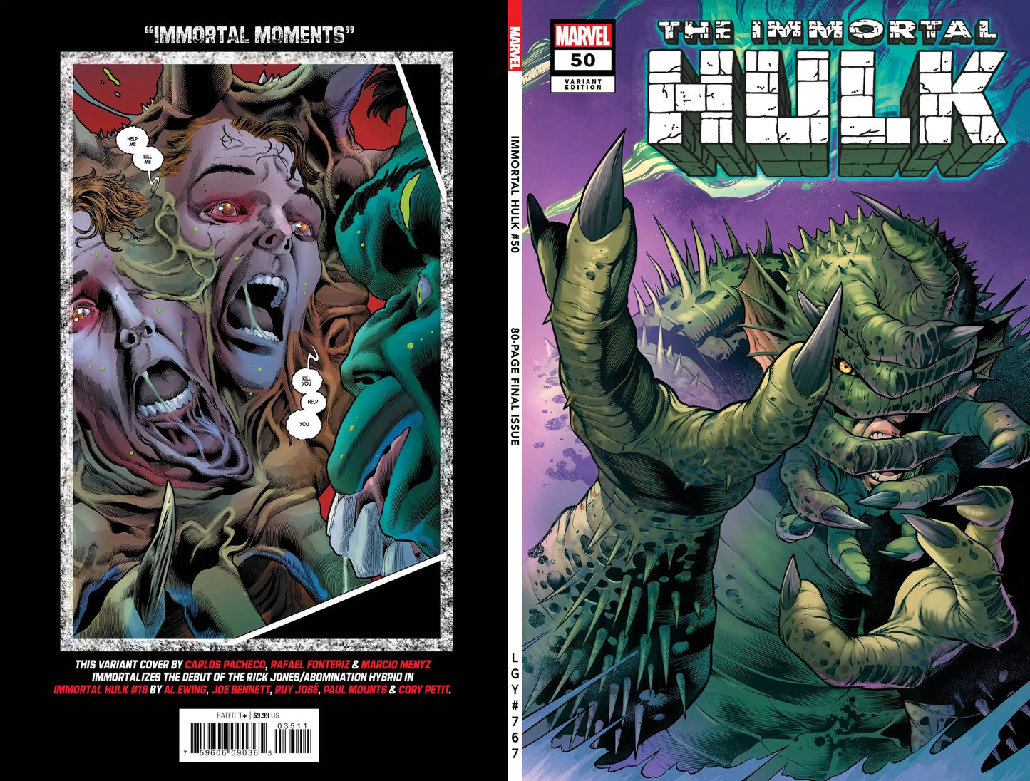 IMMORTAL HULK 50 PACHECO VARIANT - Comic Book