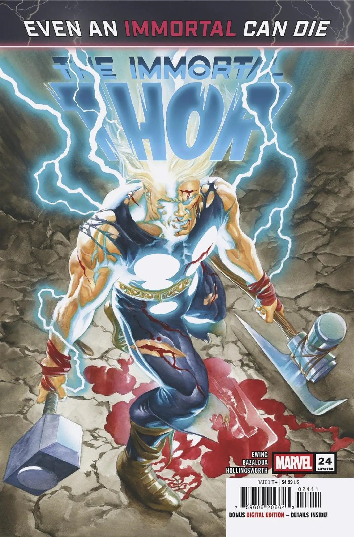 Comic book cover featuring Immortal Thor from Immortal Thor #24 collectible edition