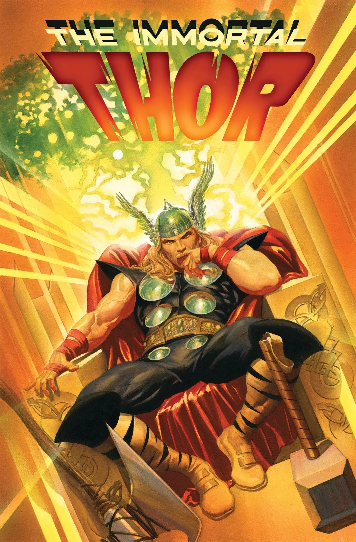 Immortal Thor Volume 4 comic book cover featuring Thor in powerful stance