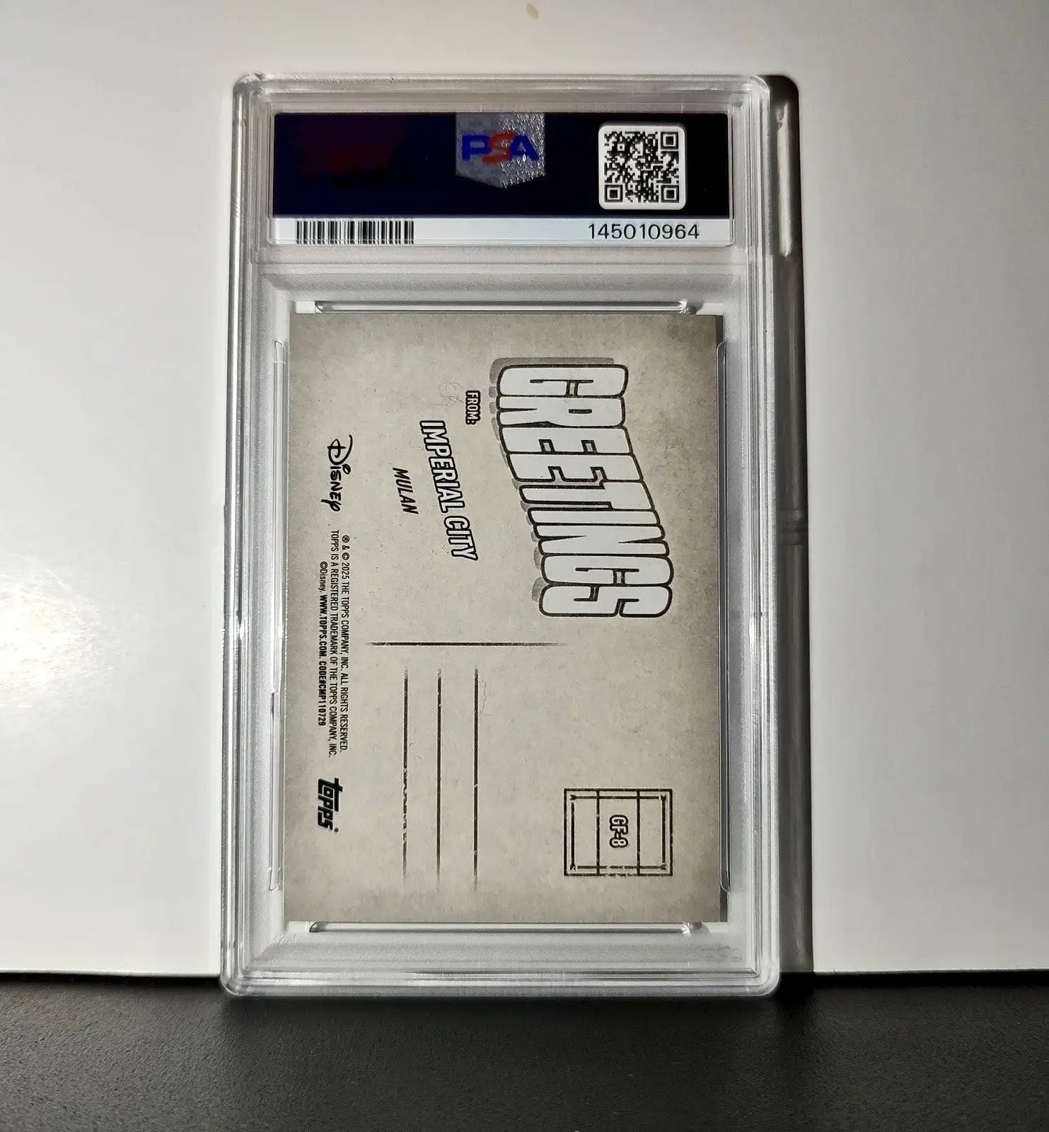 Imperial City 2025 Topps Disney Wonder #GF-8 Greetings From Card Mulan PSA 9 - Non-Sports Card Single