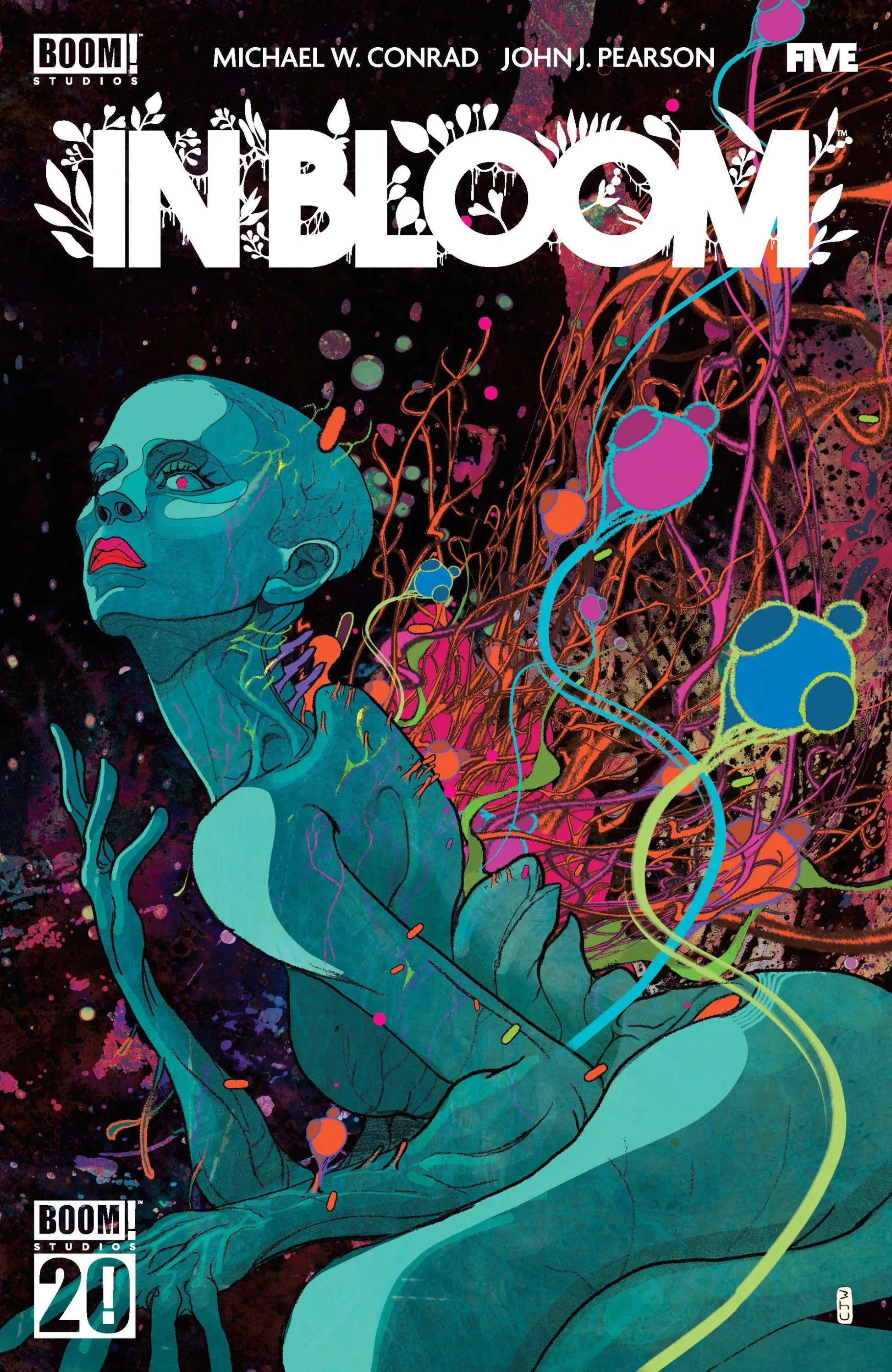 Comic book cover of In Bloom #5 B Variant Dressed Ward featuring vibrant artwork