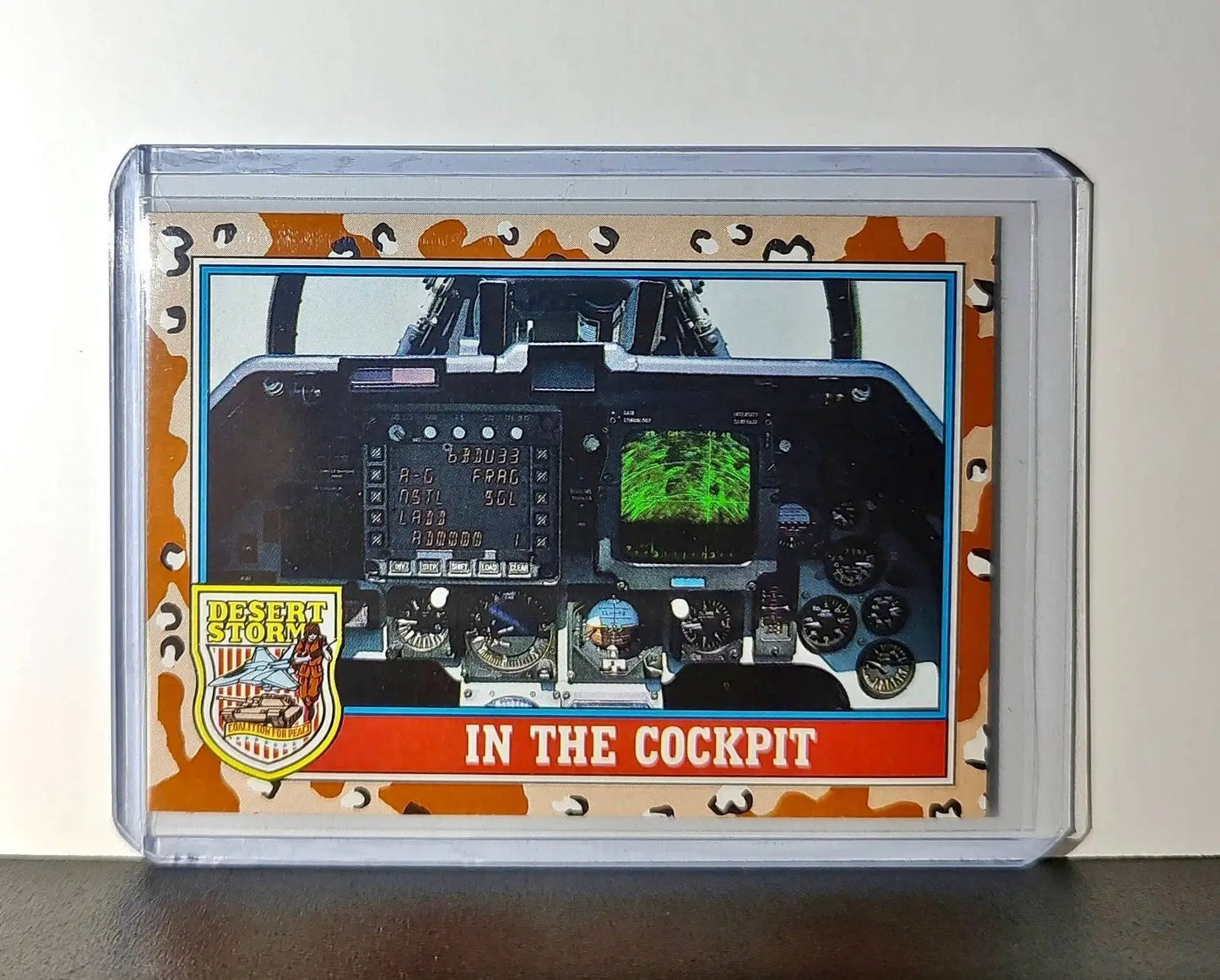 In the Cockpit 1991 Topps Desert Storm #155 Card