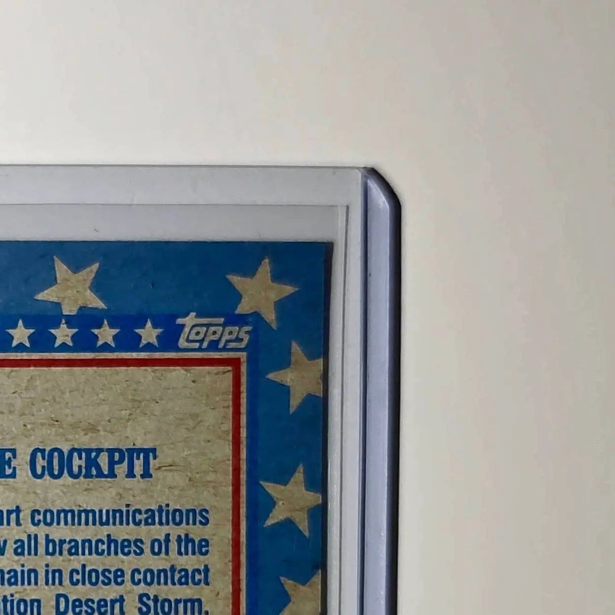 In the Cockpit 1991 Topps Desert Storm #155 Card