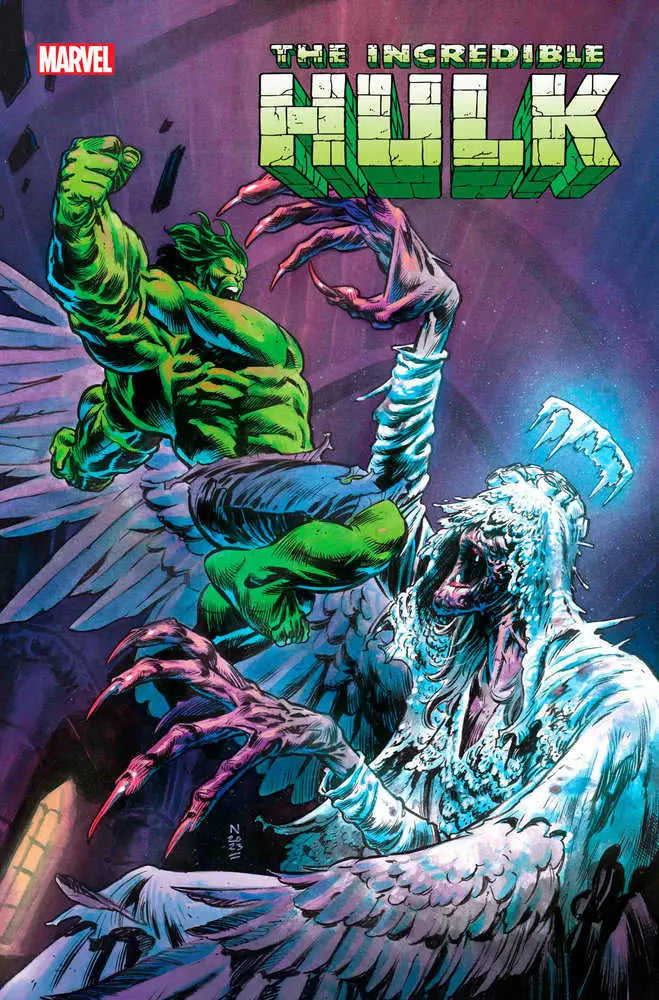 Incredible Hulk #11 comic book cover with Hulk vs. frozen Charlotte creature battle
