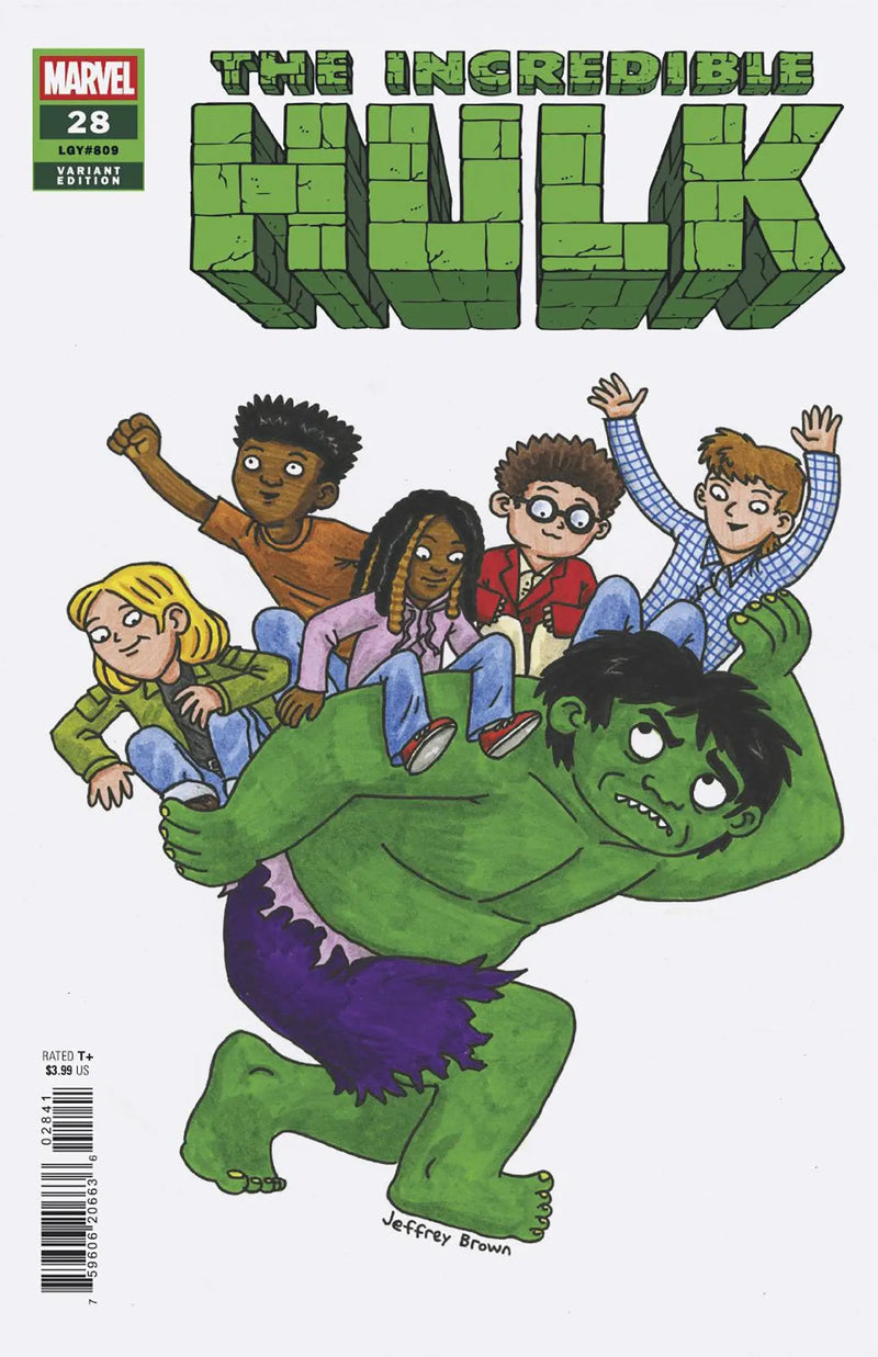 Incredible Hulk #28 Jeffrey Brown Variant - Comic Book
