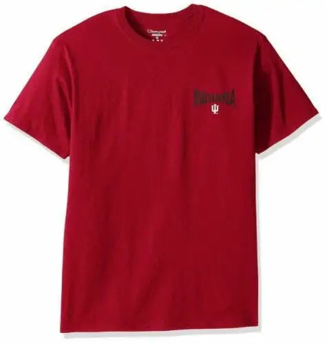 Red Indiana University Hoosiers short sleeve performance t-shirt for men