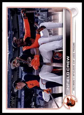 Infield Crew Jorge Mateo Rougned Odor 2022 Topps Update #US312 Orioles - Baseball Card Single