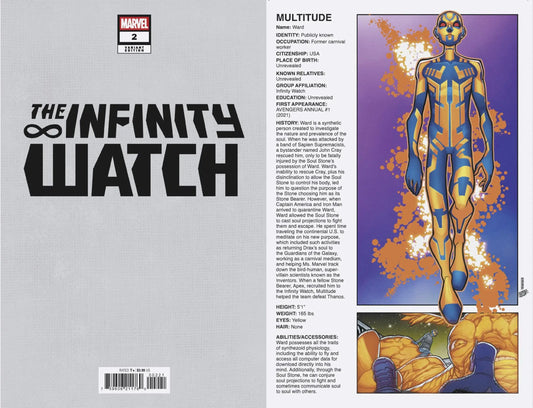 Comic book cover of Infinity Watch #2 by David Baldeon from David Baldeon Handbook