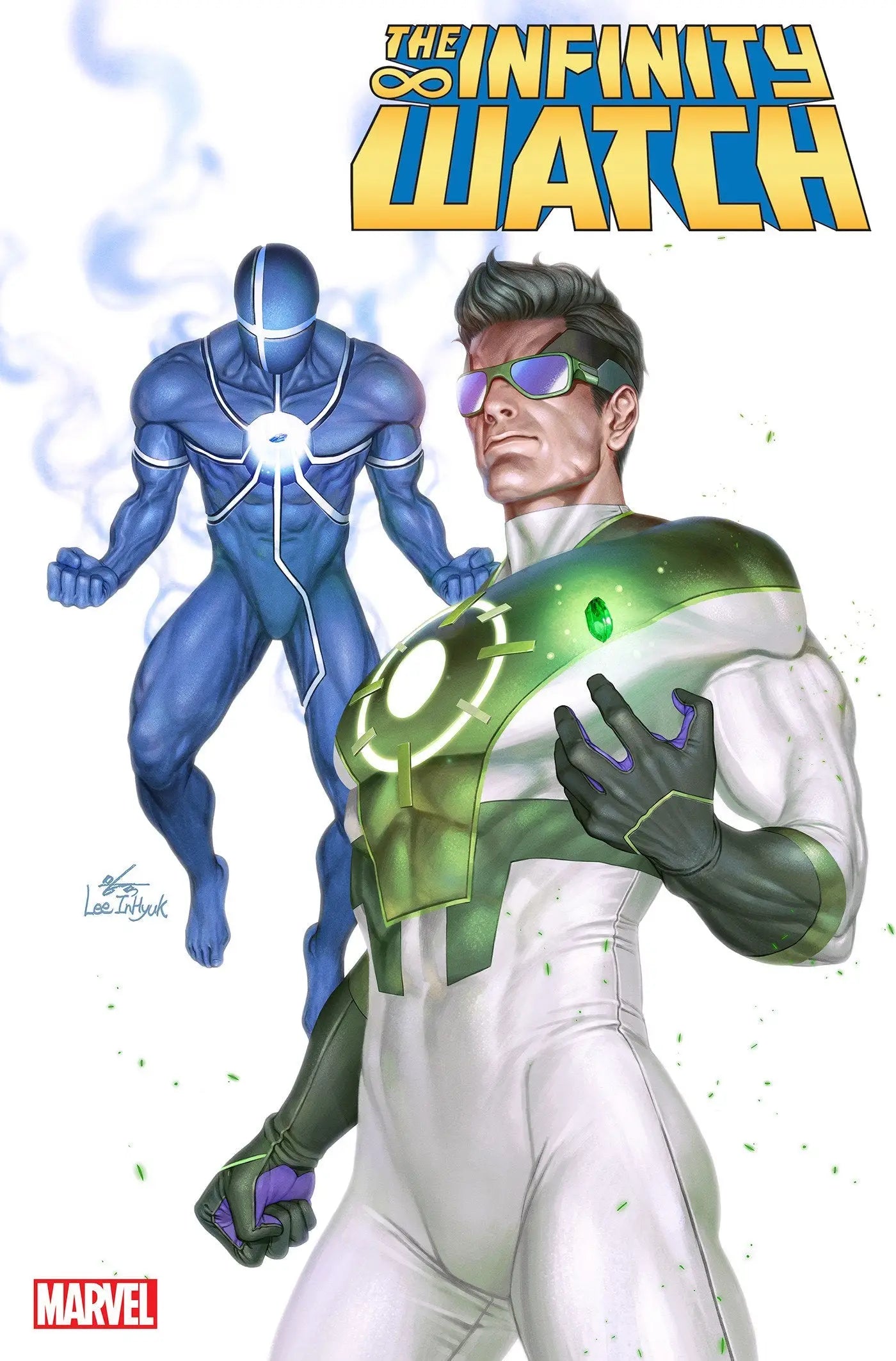 Comic book cover of Infinity Watch #2 Inhyuk Lee Character Variant featuring Lee character