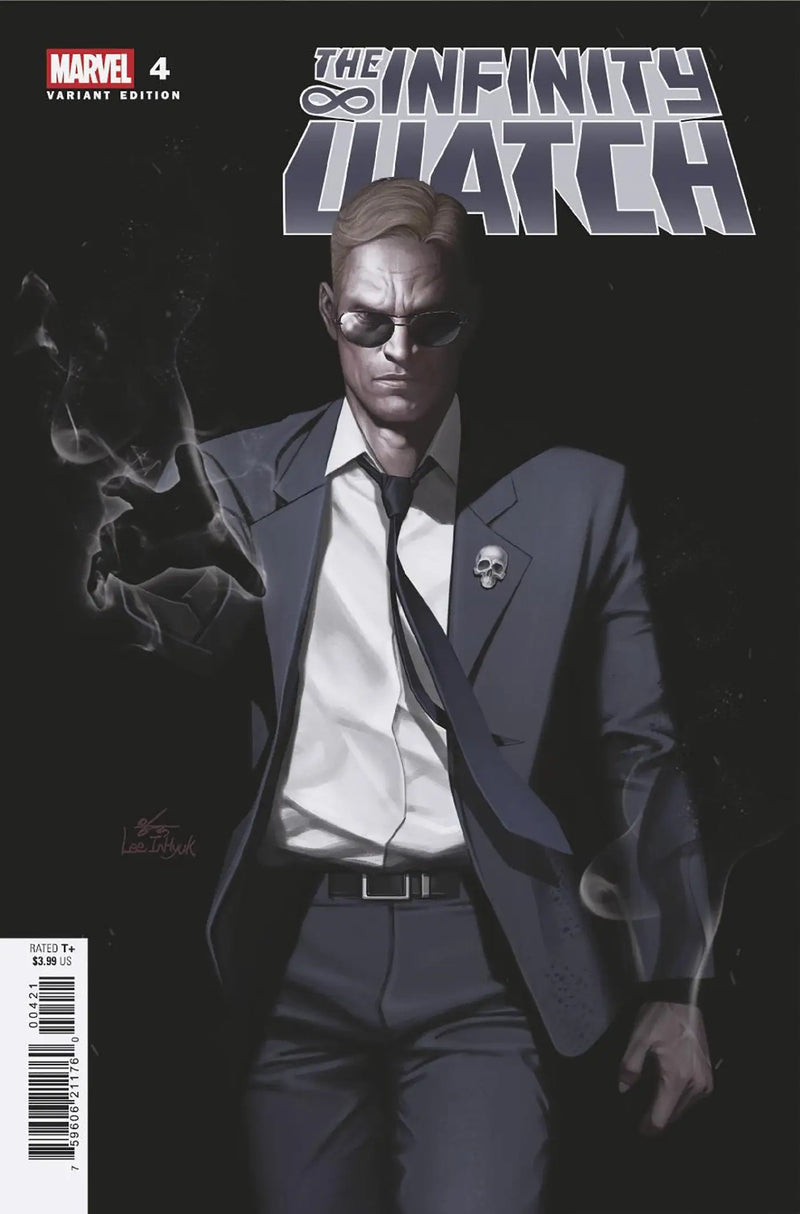Comic book cover of Infinity Watch #4 featuring Inhyuk Lee Phil Coulson variant art