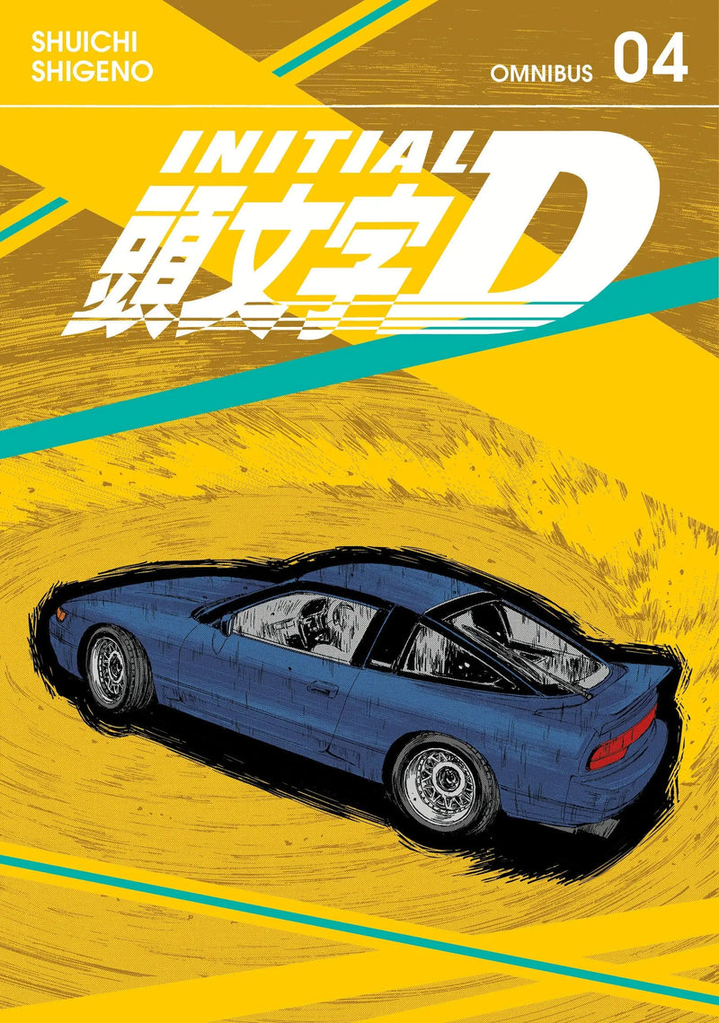 Initial D Omnibus manga cover featuring street racing action from volumes 7-8