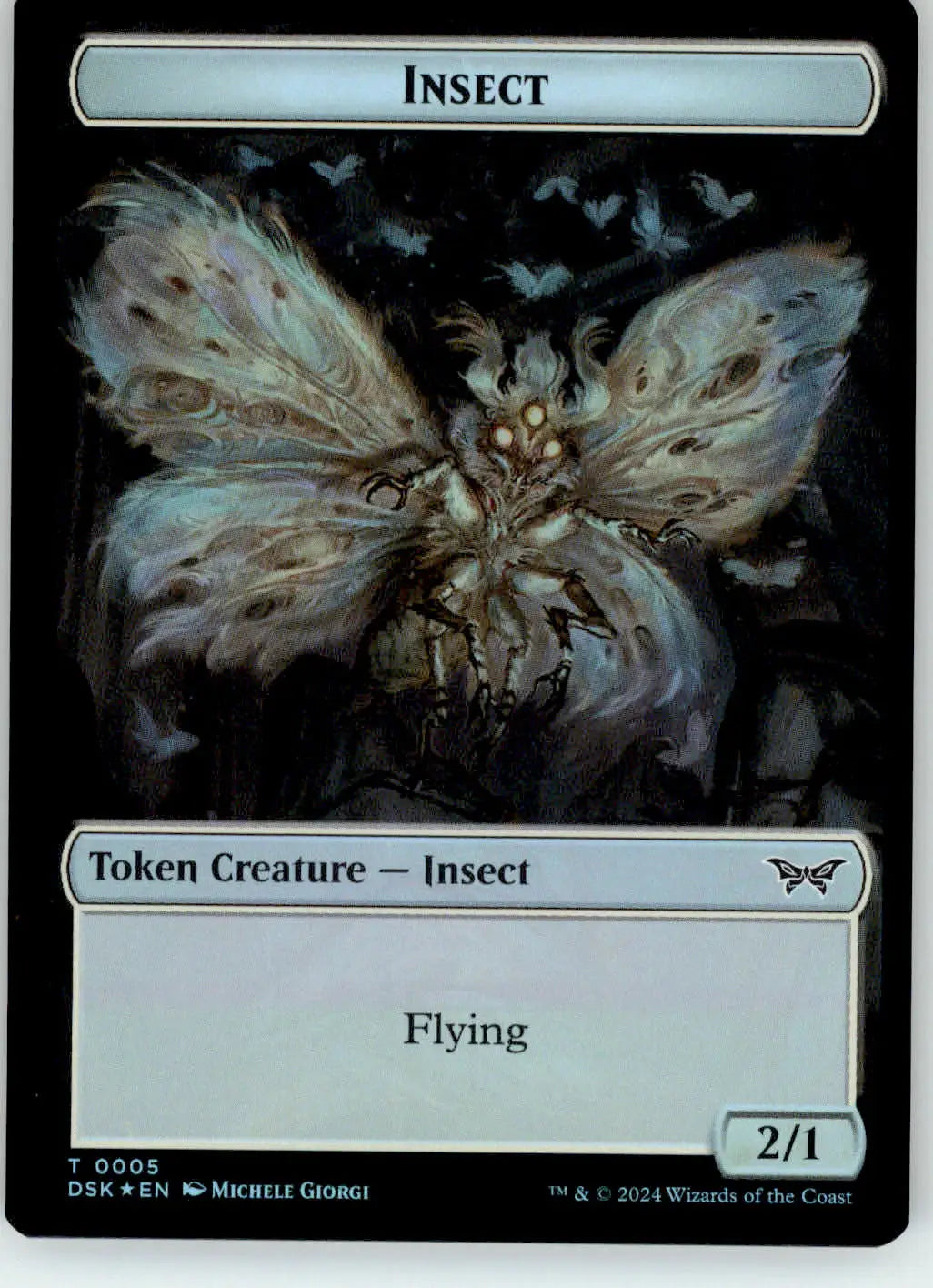 Insect // Manifest Token - Duskmourn: House of Horror - 5 // 18 - Foil NM Magic