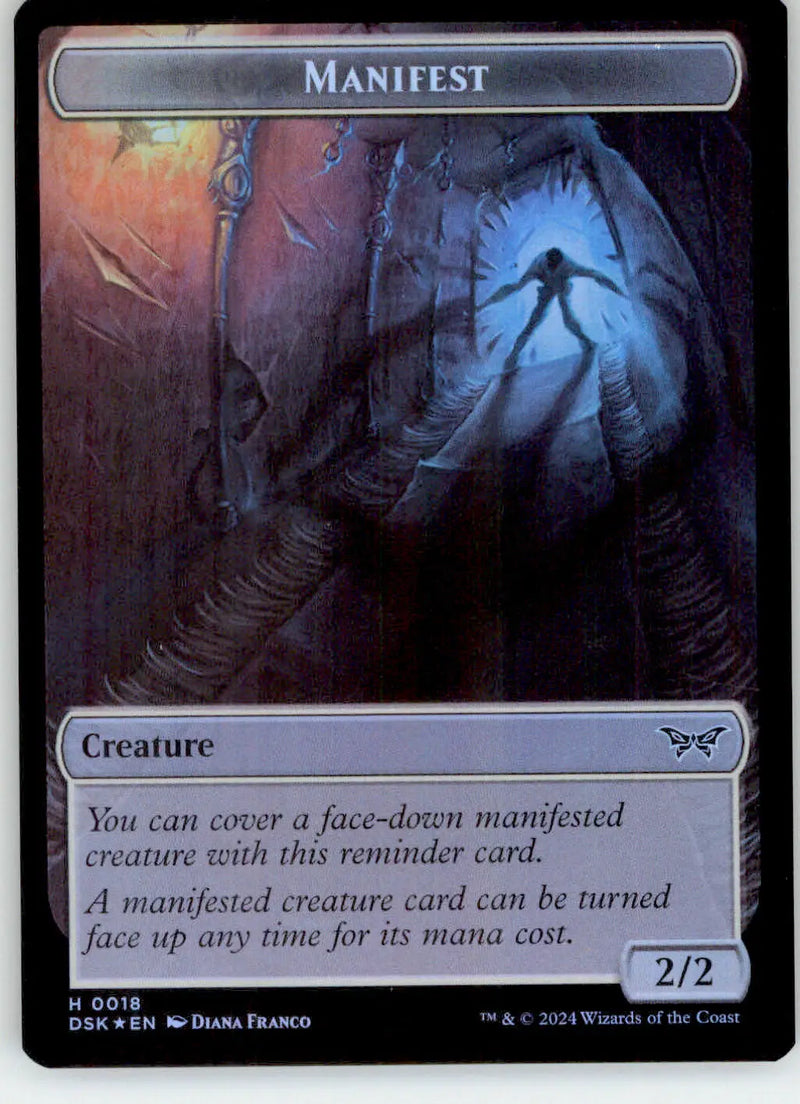 Insect // Manifest Token - Duskmourn: House of Horror - 5 // 18 - Foil NM Magic