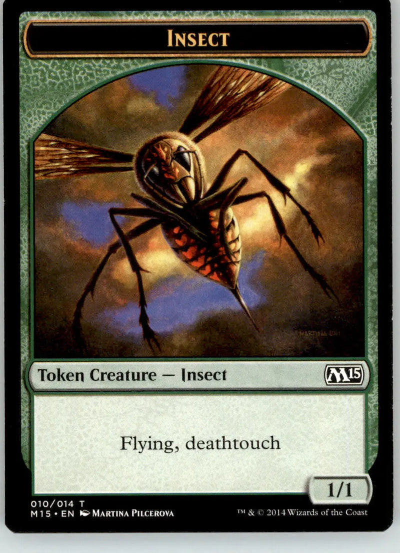 Insect Token (Deathtouch) - Magic 2015 (M15) - 10 - LP Magic: The Gathering - Magic Card Single