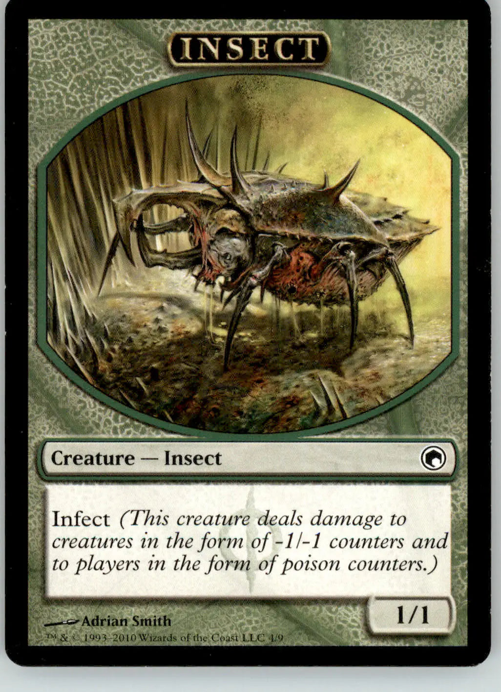 Insect Token - Scars of Mirrodin - 4 - MP Magic: The Gathering