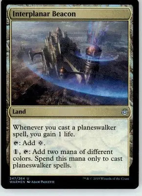 Interplanar Beacon - War of the Spark - 247 - Foil LP Magic: The Gathering - Magic Card Single